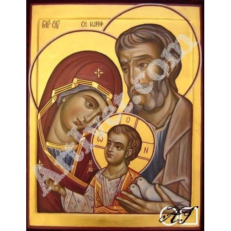 Наличен Диамантен гоблен СВЕТОТО СЕМЕЙСТВО: Размер и Вид - Квадратни диаманти 26х20