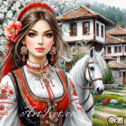 Наличен Диамантен гоблен - СУЛТАНА: Размер и Вид - Квадратни диаманти 20х20